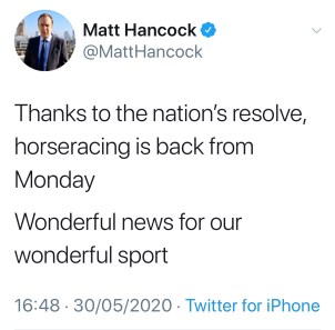 Hancock horseracing